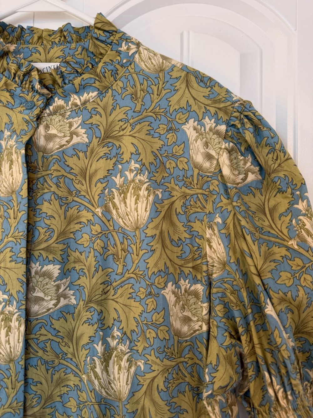 Tuckernuck Hyacinth House Bennett Tiered Maxi Dress in Leafy Floral Size Large - Picture 5 of 9